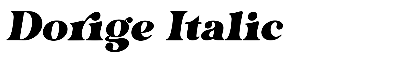 Dorige Italic